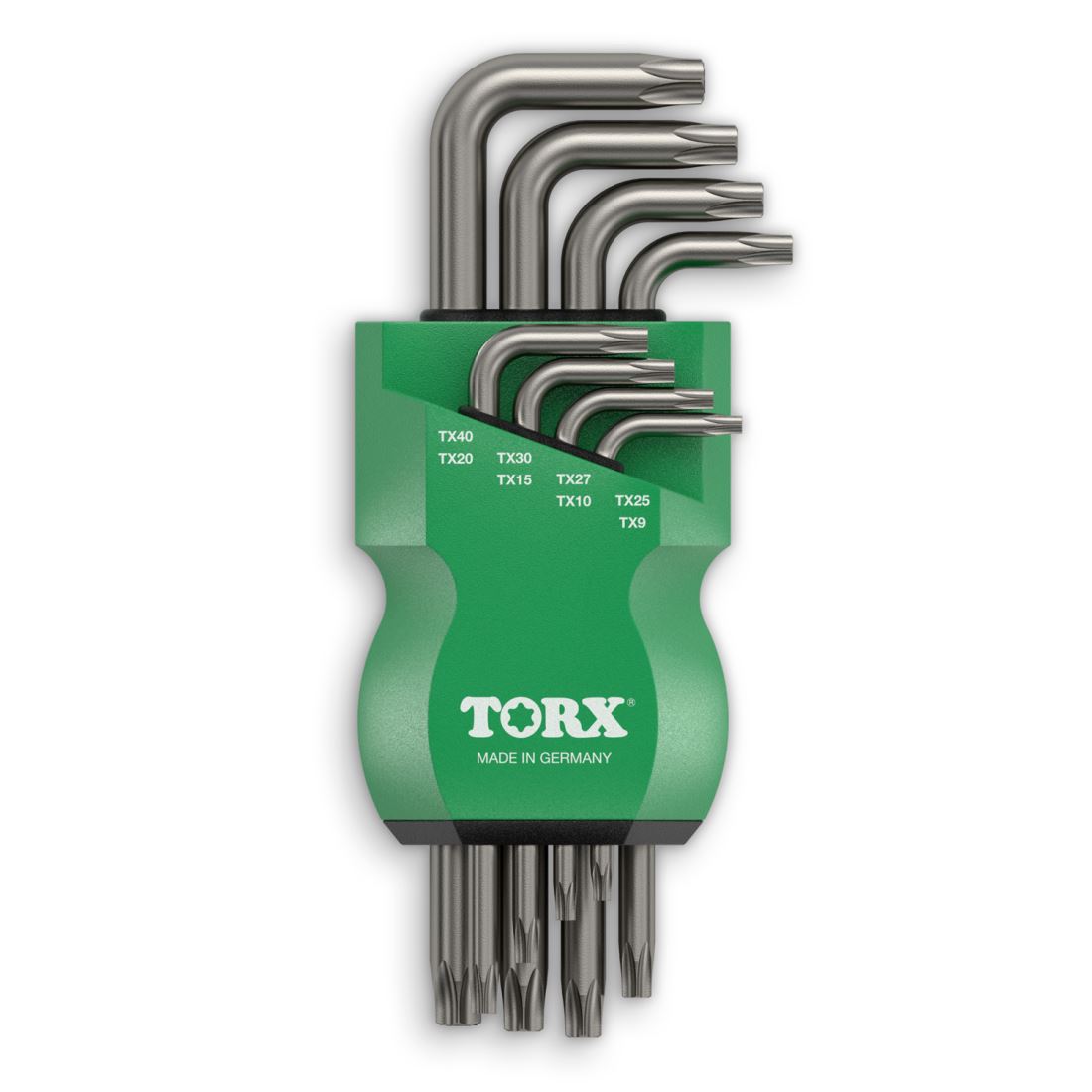 TORX® 79948 Winkelschraubendreher Set (anthrazit) 8-teilig TX9-TX40 — Made in Germany
