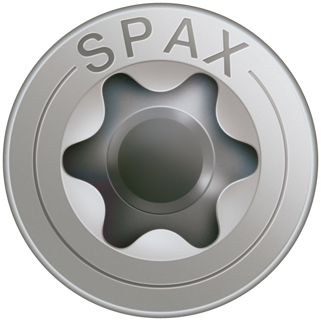 SPAX® Universalschraube, Halbrundkopf, T-STAR plus, Vollgewinde, Edelstahl A2, 4,0x50 SPAX® Universalschraube, Halbrundkopf, T-STAR plus, Vollgewinde, Edelstahl A2, 4,0x50