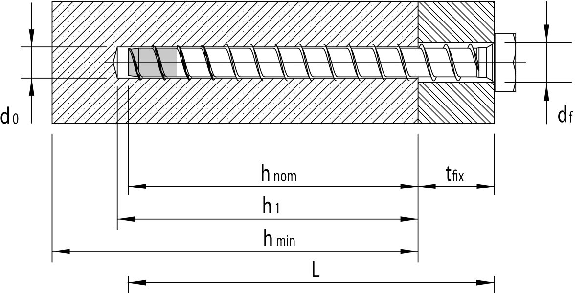 Produktbild von HECO Betonschrauben MULTI-MONTI MMS-S Sechskantkopf Verzinkt, 1,19