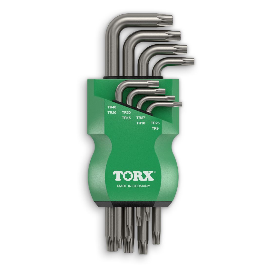 TORX® TR 71201 Winkelschraubendreher Set (anthrazit) 8-teilig TX9-TX40 — Made in Germany