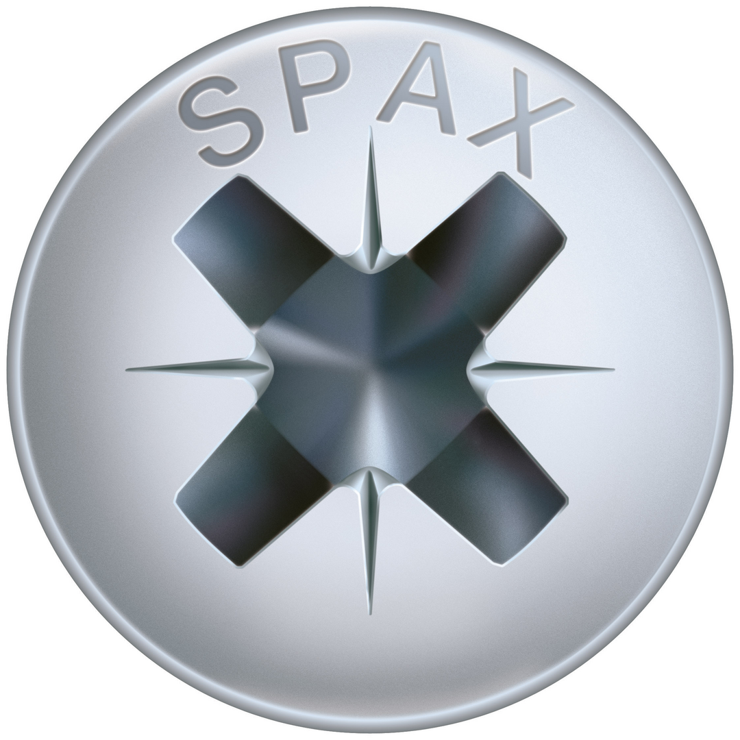 SPAX® Universalschraube Senkkopf, Kreuzschlitz PZ, Teilgewinde, Wirox® (A9J), 3,5x45