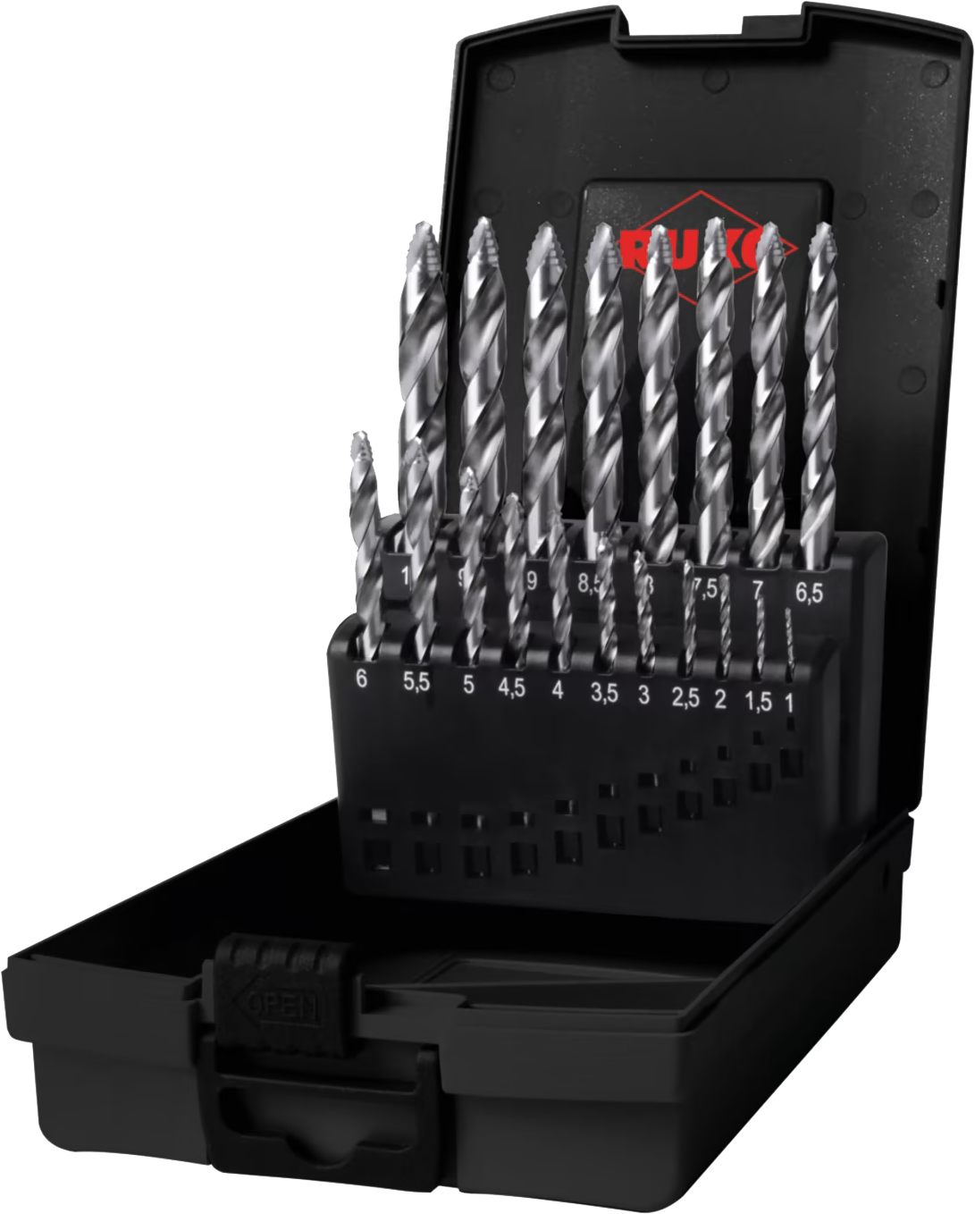 RUKO HSS-G Twist Drill Bit With Reduced Shank, DIN 338 Type N Bright Finish 19 5 Mm Diameter 198 Mm Length R2004190