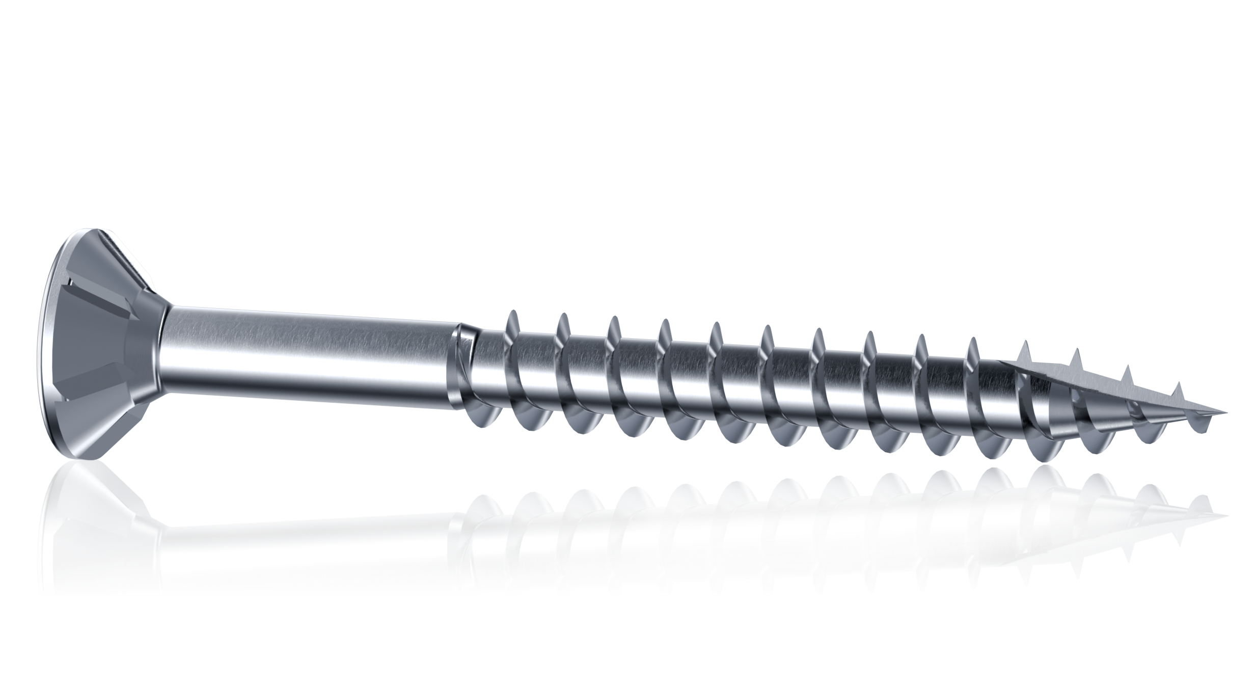 Reisser Spanplattenschraube R2 plus, Senkkopf mit Fräsrippen, TX, Teilgewinde, Stahl RUSPERT®, 5,0x100