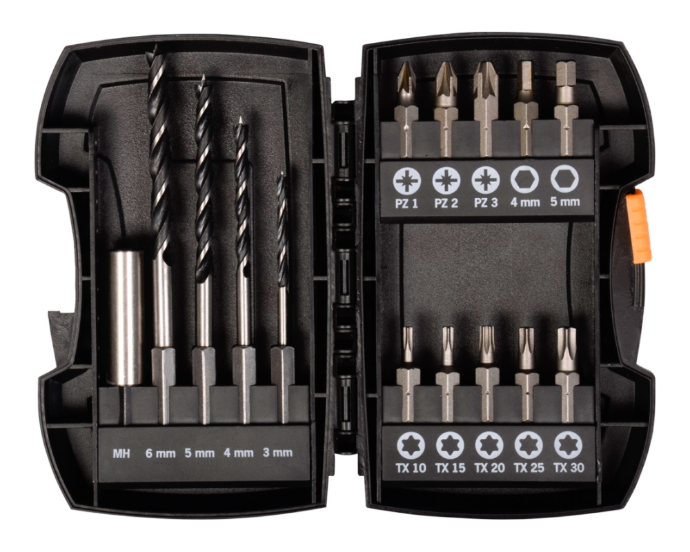 Bohrer-Bitsatz E 6.3 Bit-Aufnahme 15-tlg.