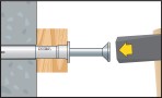 Schraube ainschlagen